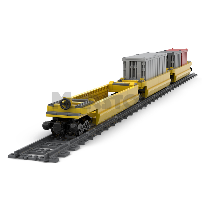 Moc The TTX Well Cars + Containers-marstoy