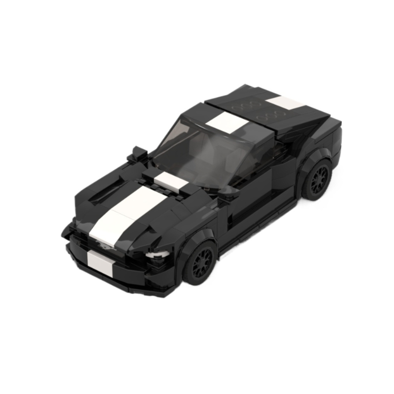 Moc The Ford Mustang - Black-marstoy