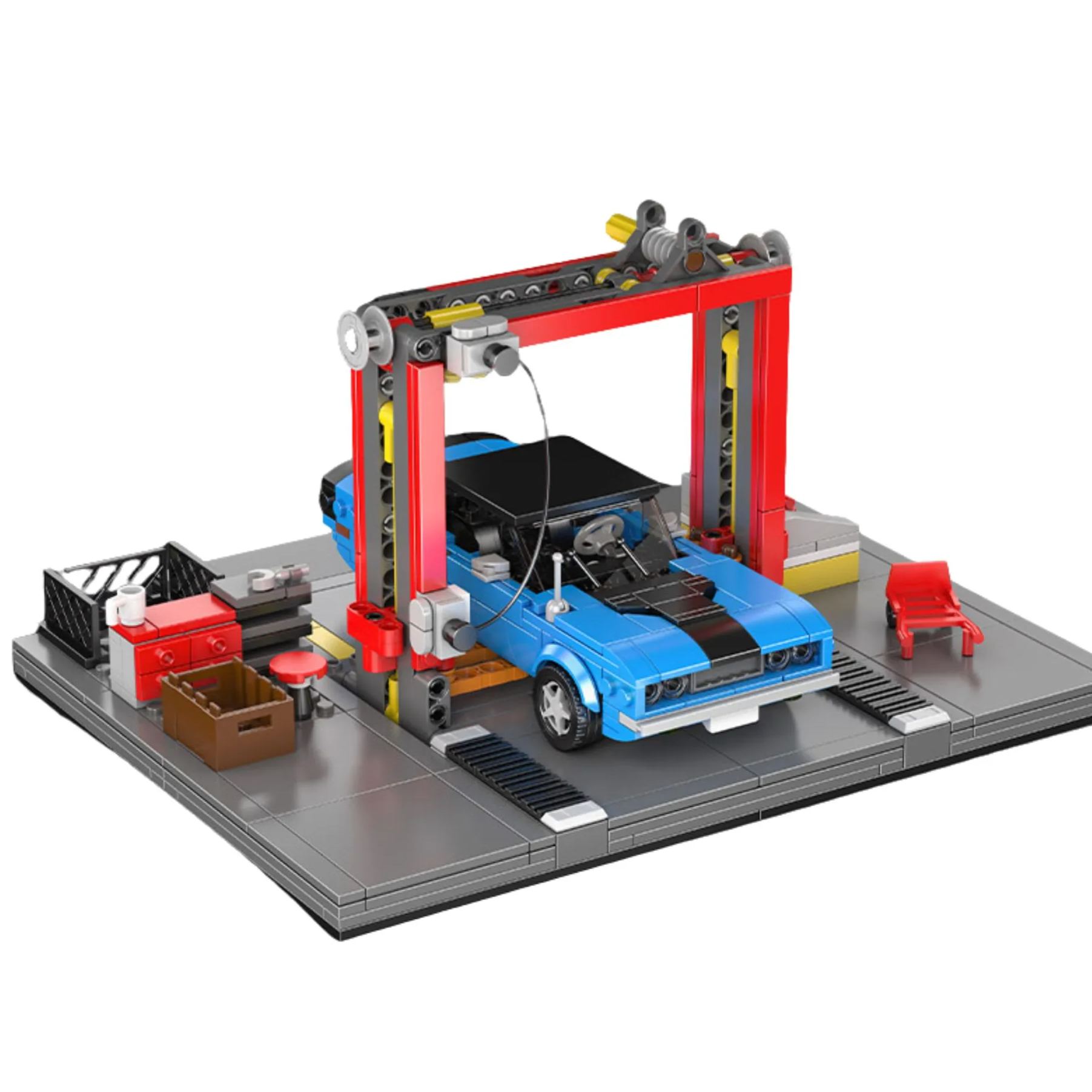 The Repair Garage & Challenger Muscle Car