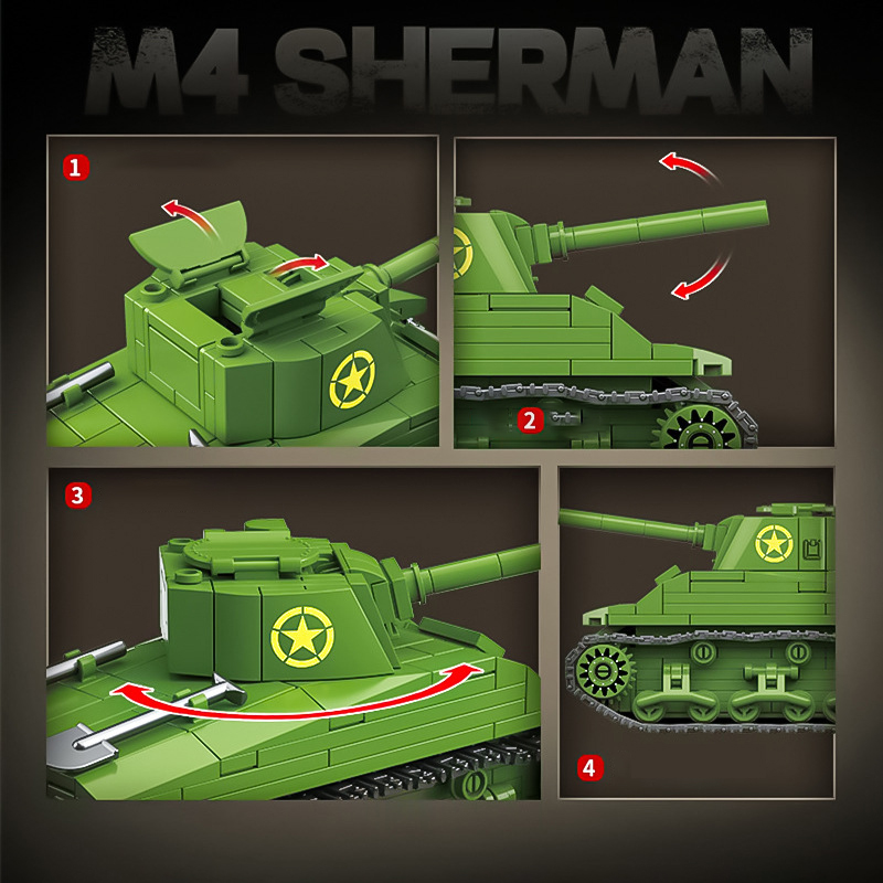 The M4 Sherman 75 Medium Tank Mid-range-marstoy