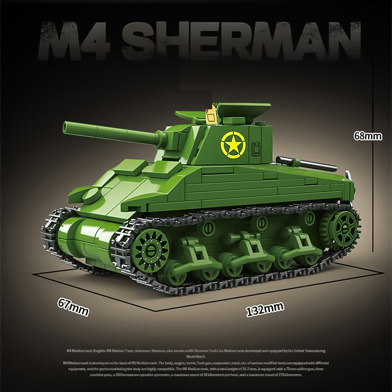 The M4 Sherman 75 Medium Tank Mid-range-marstoy