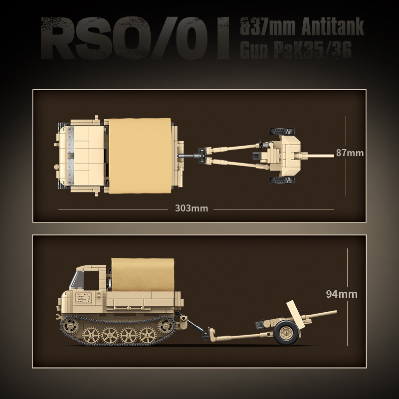 The Iron Donkey RSO/01 Tractor& 37 mm Anti-tank Gun-marstoy