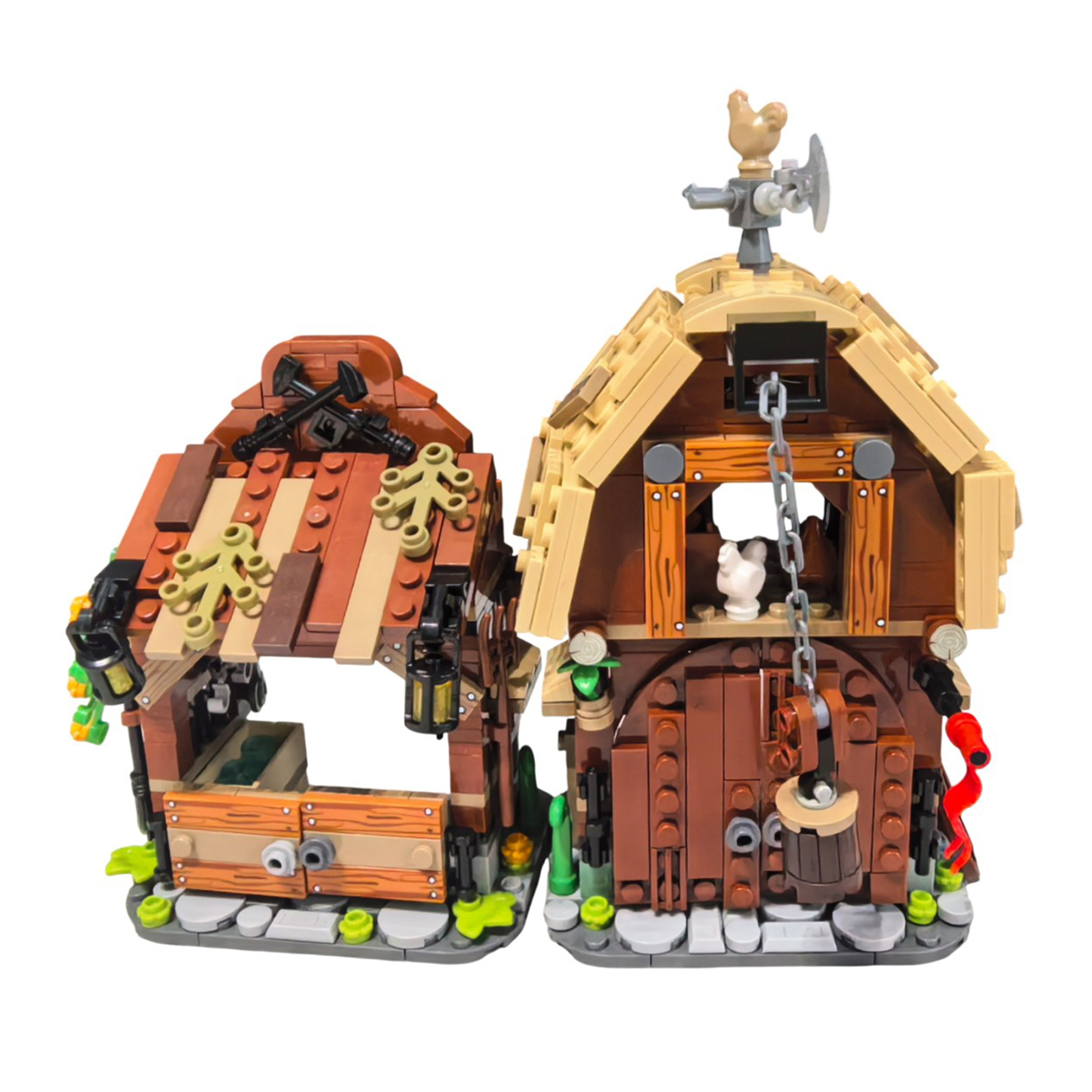 Moc The Medieval Barn and Stable