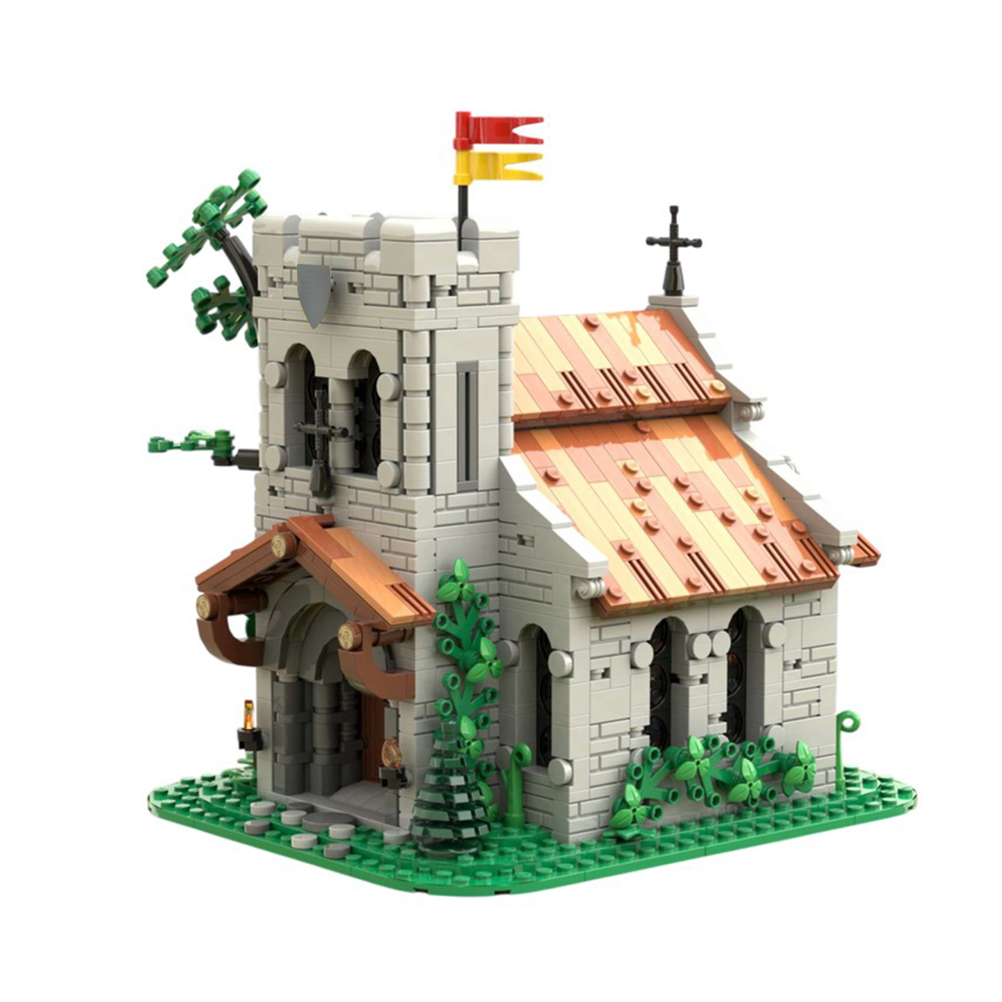 Moc The Lion Knights' Church (fitting to 10305)