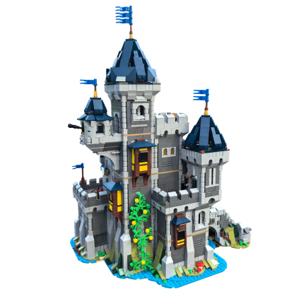 Moc The Black Falcon Knight's Castle