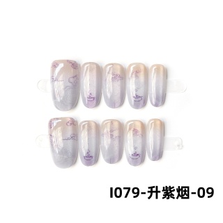 ทำเล็บไฮเอนด์     1079-ควันสีม่วงระยิบระยับ-09
