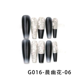 ทำเล็บไฮเอนด์    G016-ดอกไม้ยามเช้า-06