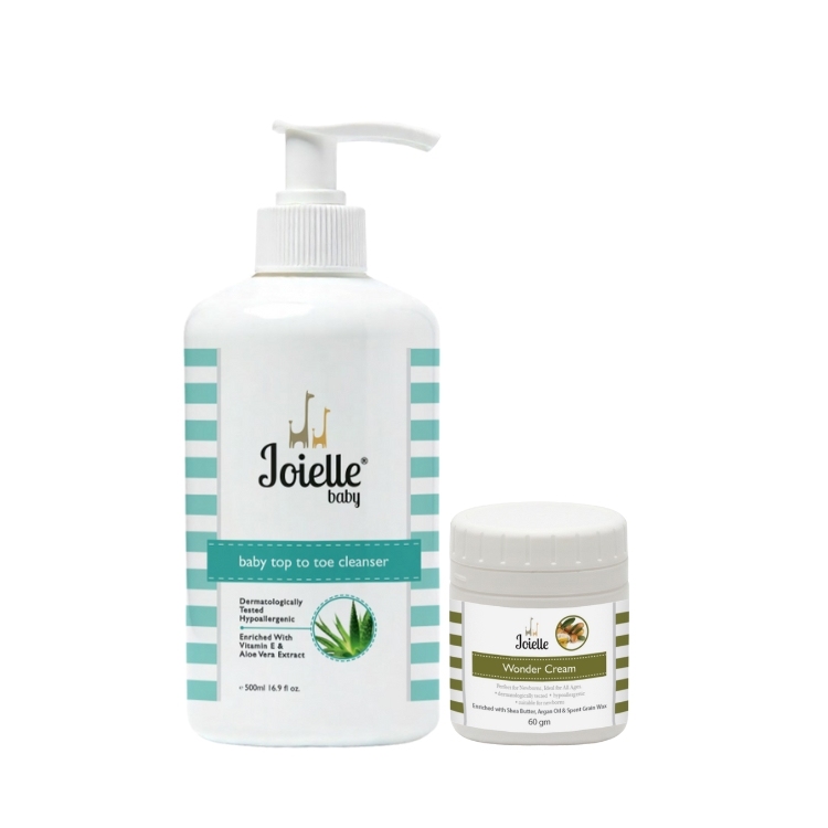 Joielle Combo Top To Toe Cleanser + Wonder Cream -Joielle Baby Store