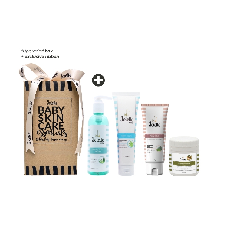 All-Time Favourite Gift Set (Top To Toe Cleanser, Baby Bath, Baby Shampoo, Baby Cream, Natural Rub, Wonder Cream, Baby Oil)-Joielle Baby Store