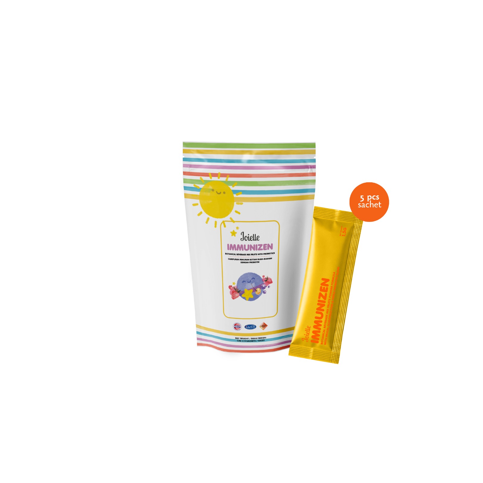 Joielle Immunizen Botanical Beverage Mix Fruits With Probiotics 1.5G x 15 Sachets