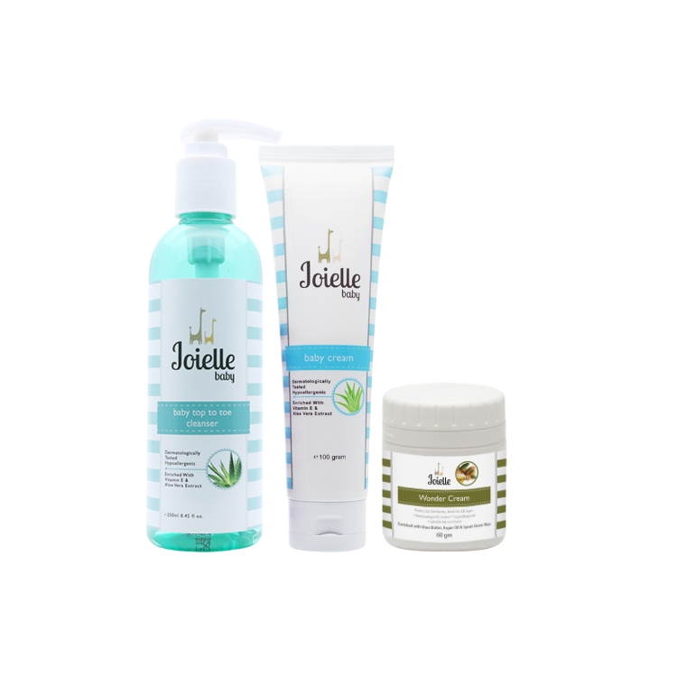 Joielle Combo Top To Toe Cleanser + Baby Cream + Wonder Cream 