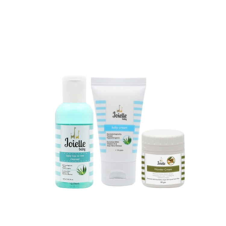 Joielle Combo Top To Toe Cleanser + Baby Cream + Wonder Cream 