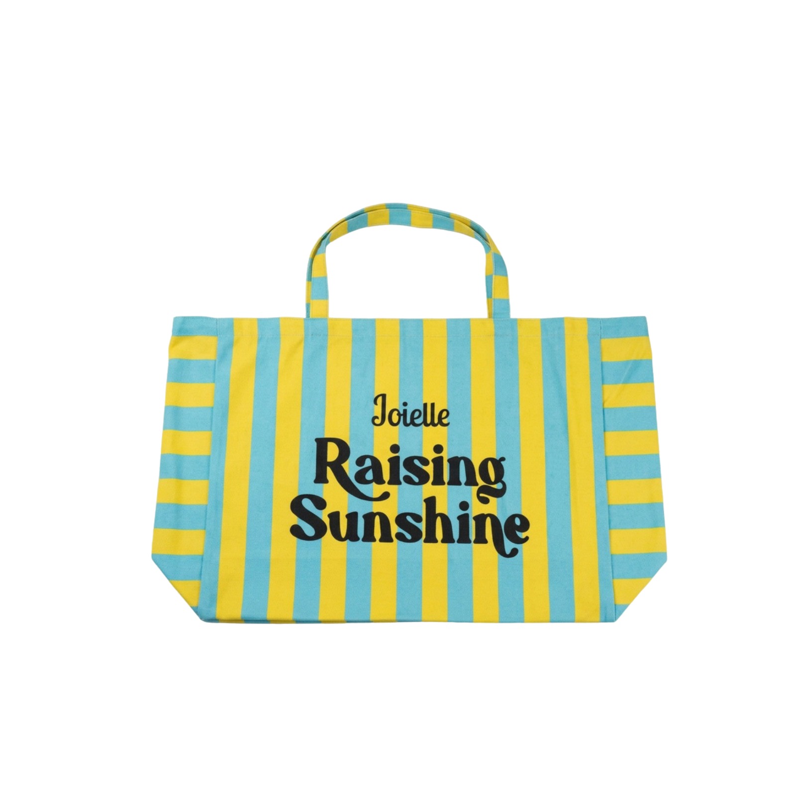 Joielle Raising Sunshine Striped Tote Bag | Large Capacity Canvas Shopping Bag