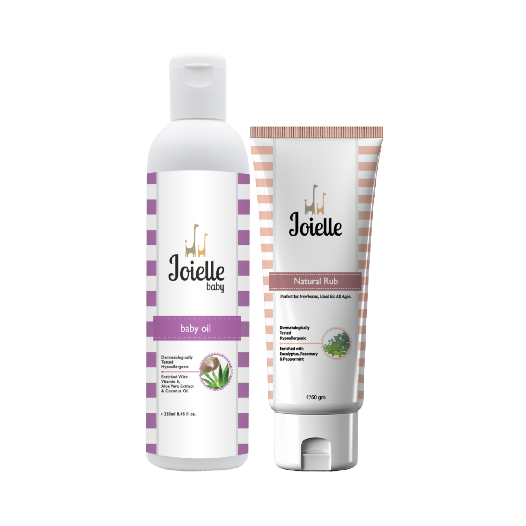 Combo Baby Oil + Natural Rub-Joielle Baby Store