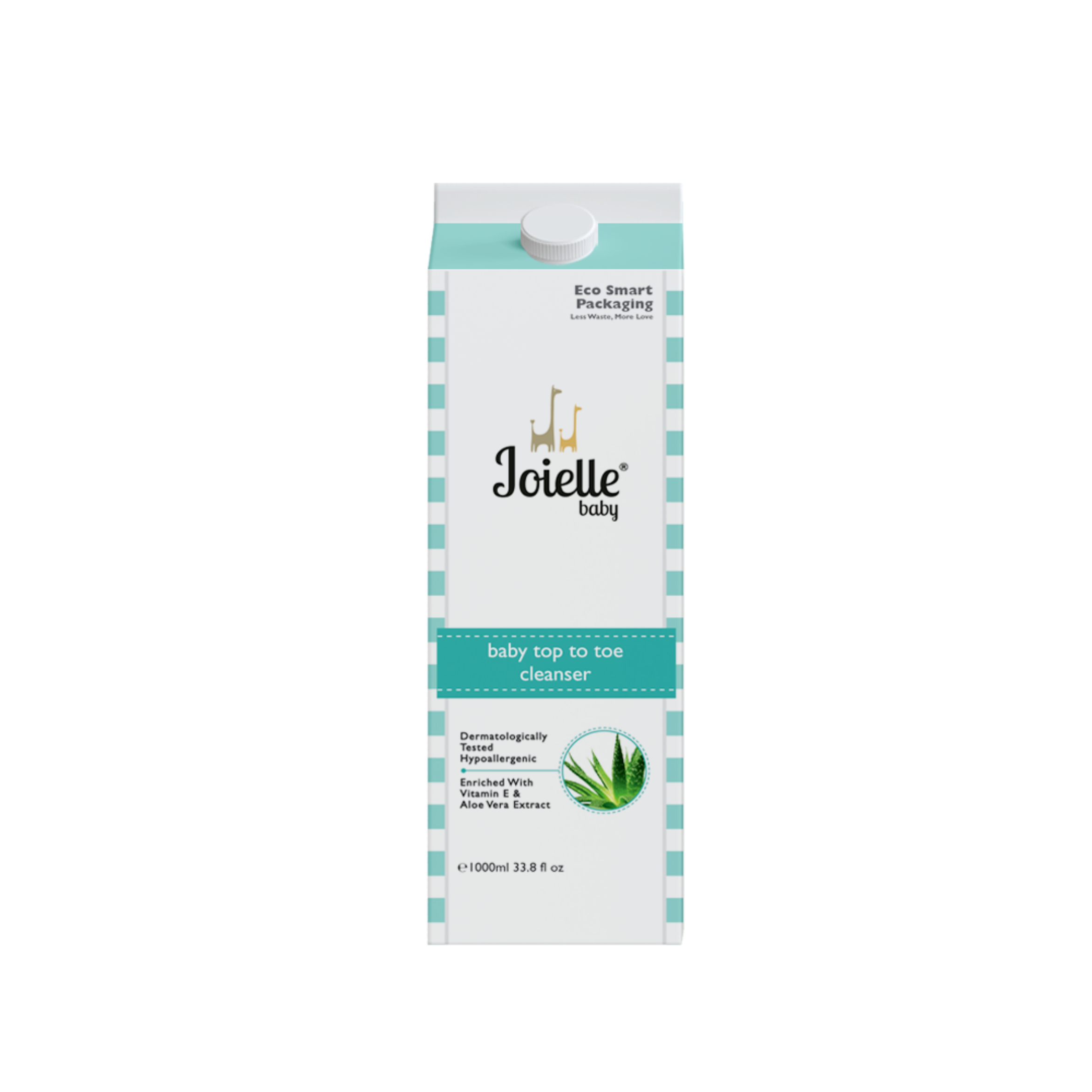 Joielle Top To Toe Cleanser 1000ML Enriched with Aloe Vera Extract and Vitamin E