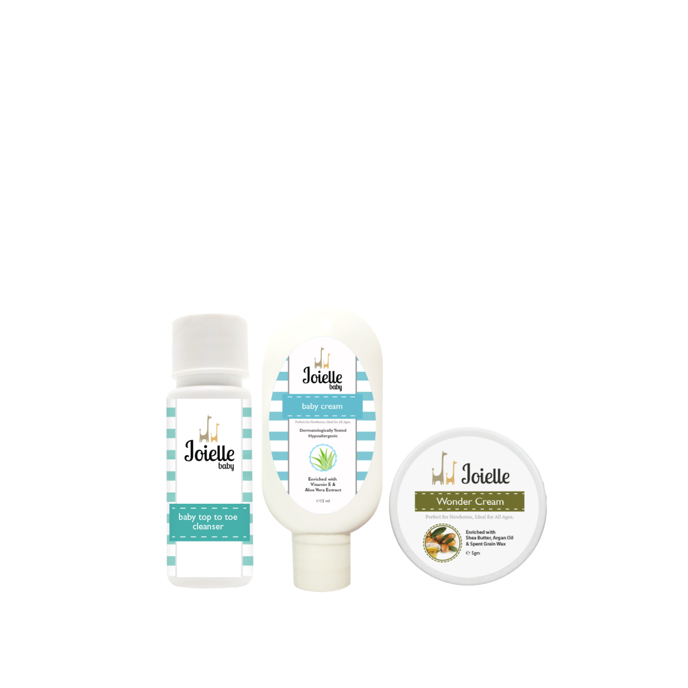 Joielle Combo Top To Toe Cleanser + Baby Cream + Wonder Cream 