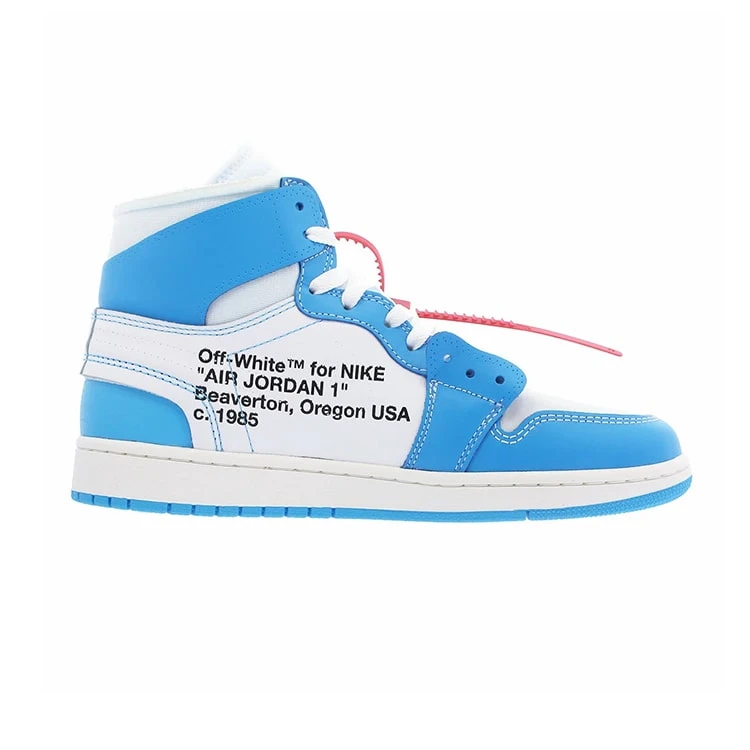 【入手困難】Off-White x Air Jordan 1 Retro High OG "UNC"OWジョイントノースカロライナブルー