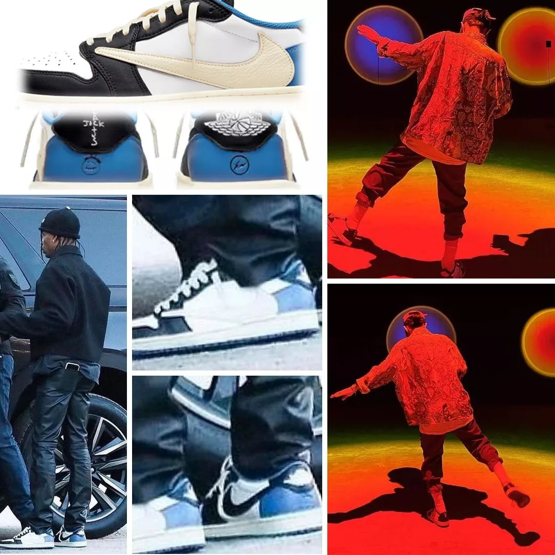 ★NIKE★送関込★激レア確定！世界が欲しがるプレミアムな一足♪ G-DRAGONジョイント名TS X AJ1 MILITARY BLUE 稲妻のとげローカット