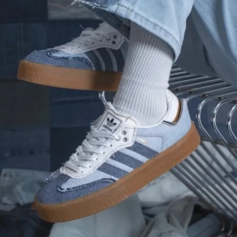 ★おしゃれコラボ atmos pink×adidas Originals Sambaeデニム