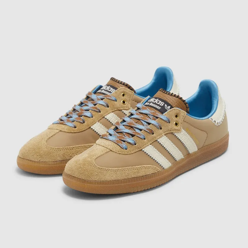 Adidas x Wales Bonner Samba "Desert White"(wonder white/ash blue)