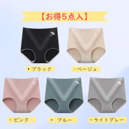 【Wacoal】【ハイウエスト補正ショーツ】【5枚セットで¥6,990円】食い込まないから着け心地が楽。綿100％のクロッチ、吸水性、通気性抜群。