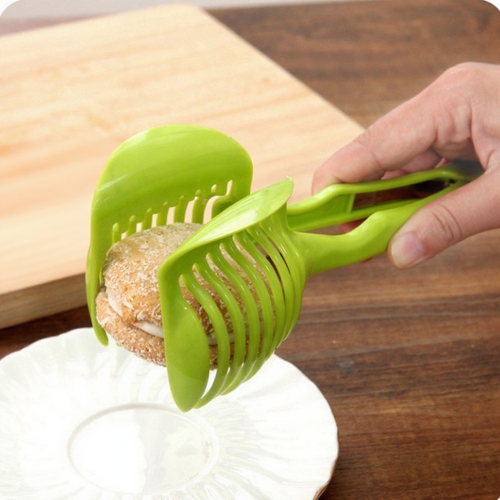 Lemon and Tomato Slicer, Multi-purpose Circular Fruit and Vegetable Cutter
