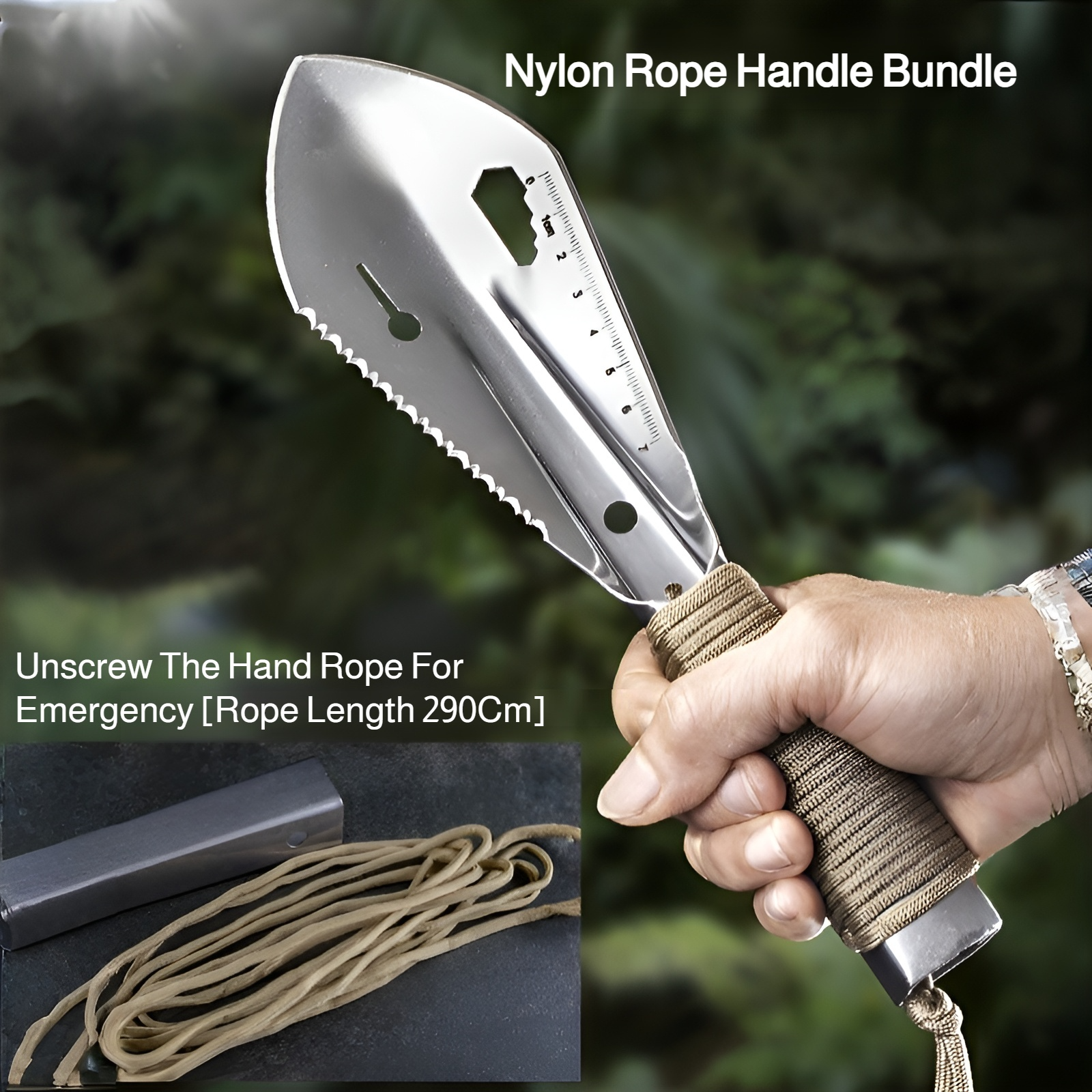 Engineer shovel outdoor camping shovel multi-function small hand shovel to catch the sea and dig san