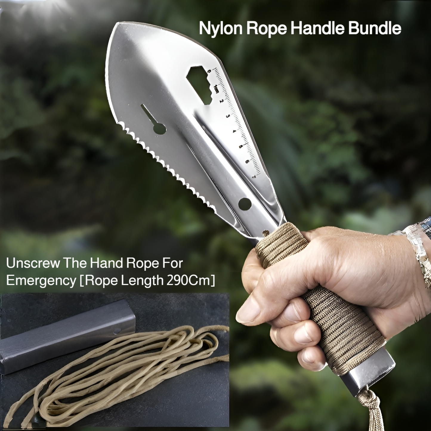 Engineer shovel outdoor camping shovel multi-function small hand shovel to catch the sea and dig san