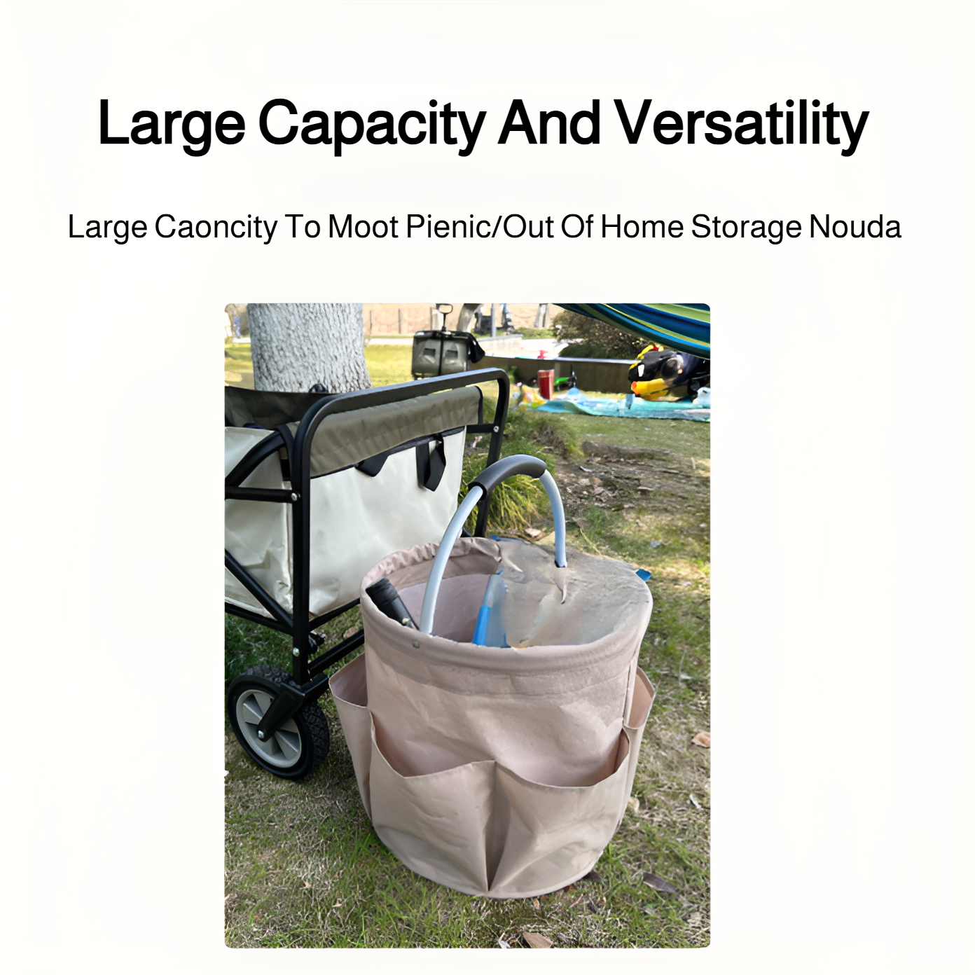 Gardening tool bag waterproof multifunctional storage bag foldable tool basket portable storage bask
