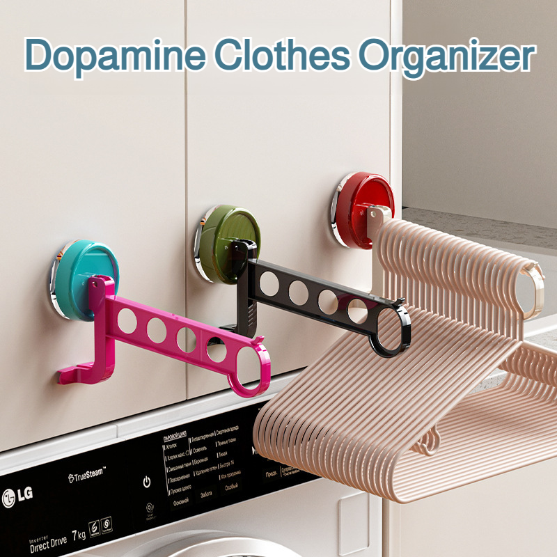 Travel Portable 5hole Waterproof Clothes Rack Clothes Storage Rack Practical Dopamine Drying Rack