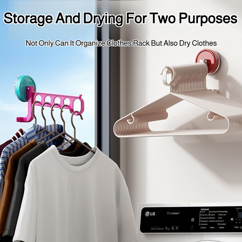 Travel Portable 5hole Waterproof Clothes Rack Clothes Storage Rack Practical Dopamine Drying Rack