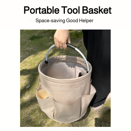 Gardening tool bag waterproof multifunctional storage bag foldable tool basket portable storage bask