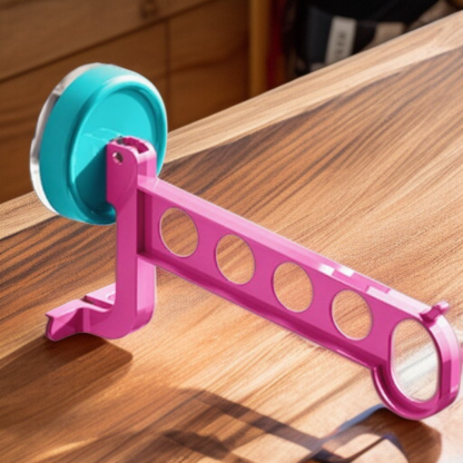 Travel Portable 5hole Waterproof Clothes Rack Clothes Storage Rack Practical Dopamine Drying Rack