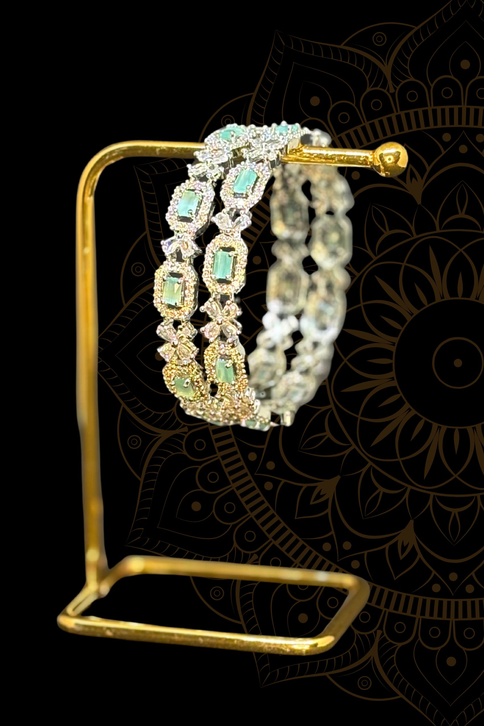 SKY BLOOM AD BANGLE SET 2.8