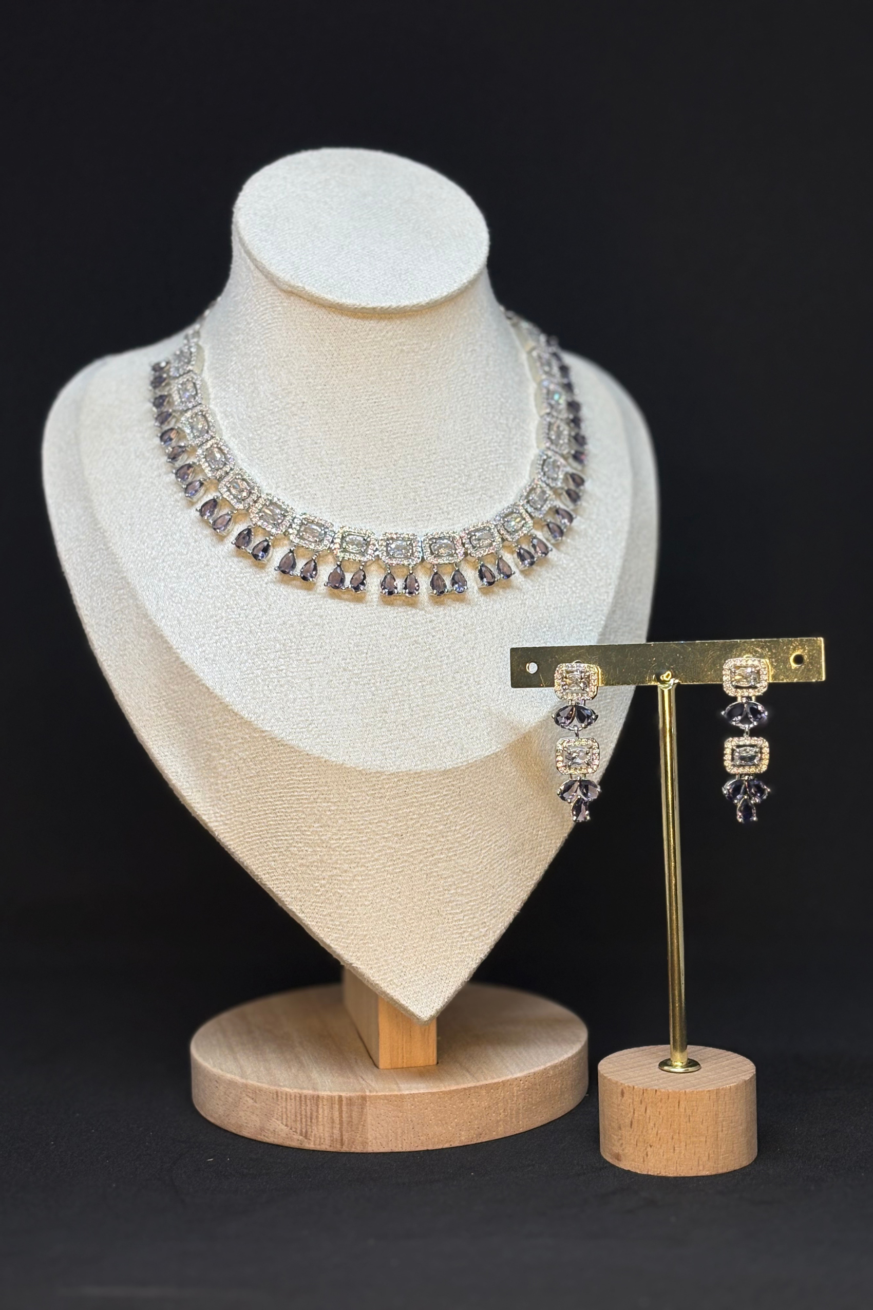 LAVENDER DROPLET AD CHOKER SET