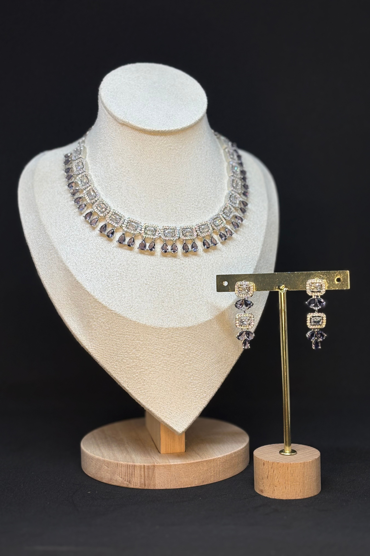 LAVENDER DROPLET AD CHOKER SET