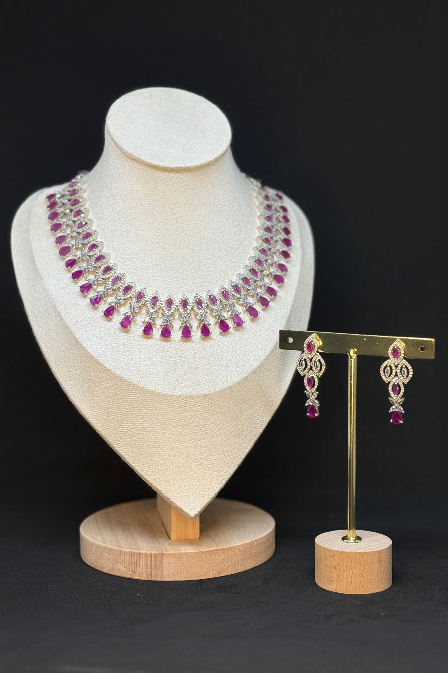 AMARA PURPLE BLOOM AD NECKLACE SET