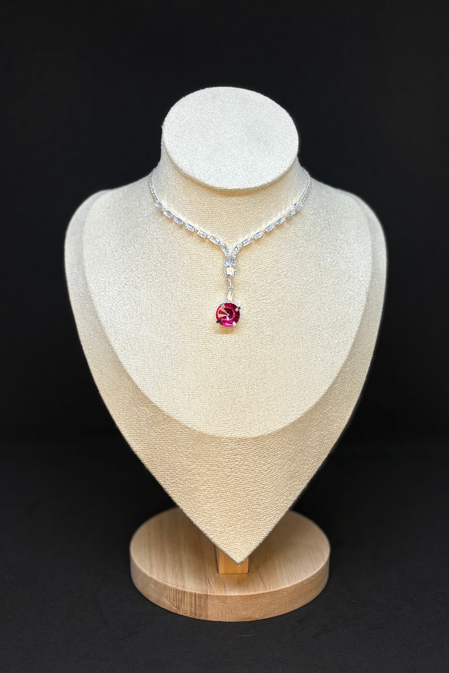 RADIENT RHODALITE NECKLACE