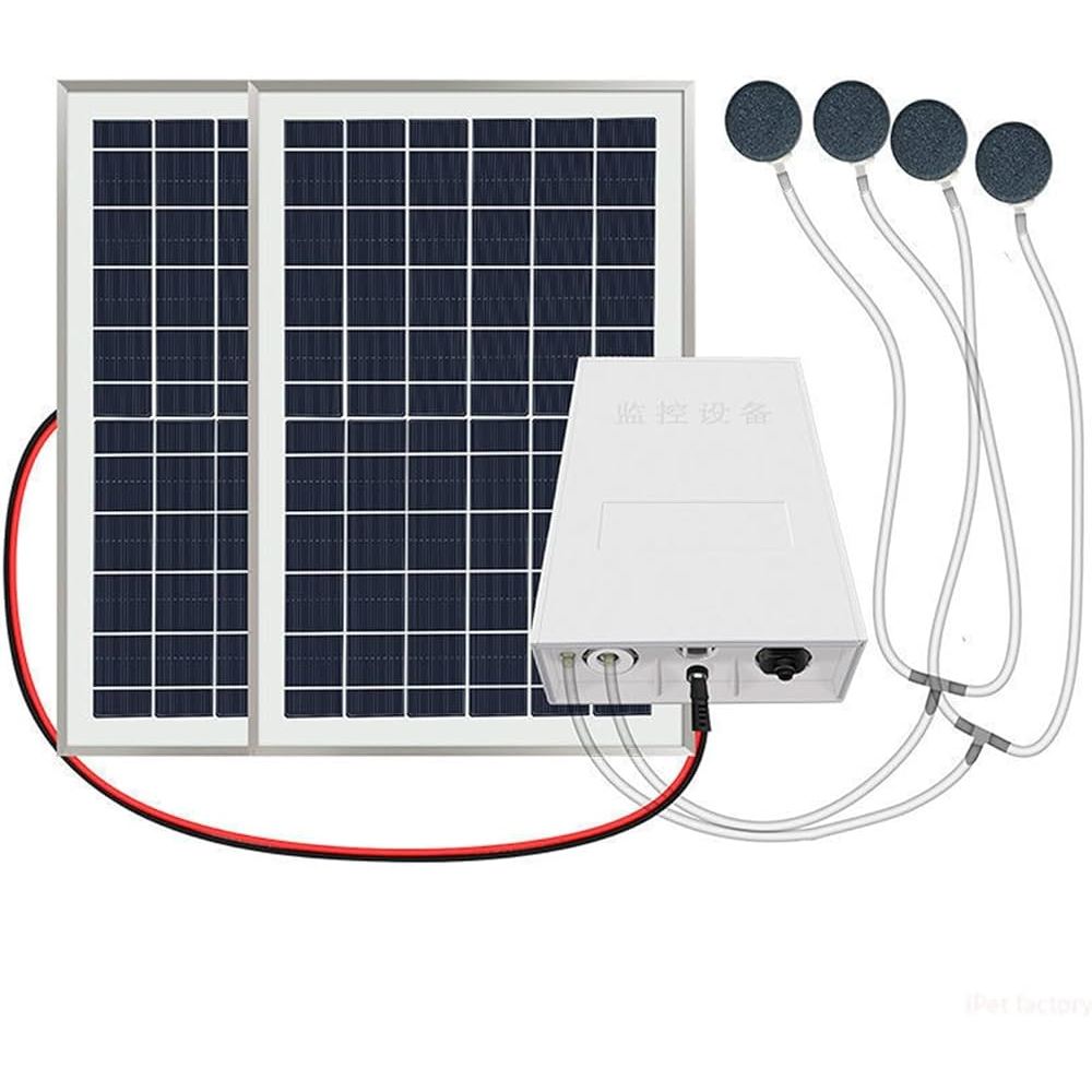 20w battery x10 Solar Panel Submersible Air Pump Batteries Built In 24 hours Sistem Hydroponik dgn Bateri Dlm solar oxygen 太阳能氧气泵