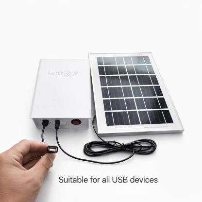 Solar Panel with Battery Box USB 5V Portable Solar Charging Power Supply Outdoor Camping 太阳能USB供电5V通用USB母头太阳能充电电源户外必备