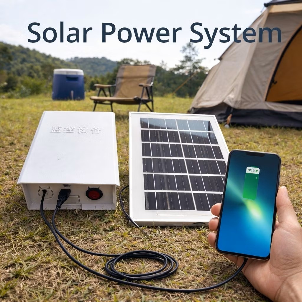 Solar Panel with Battery Box USB 5V Portable Solar Charging Power Supply Outdoor Camping 太阳能USB供电5V通用USB母头太阳能充电电源户外必备