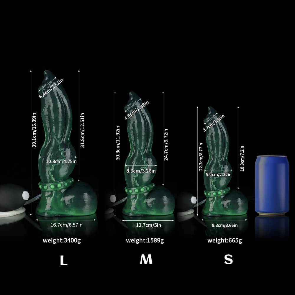 グリーンヴェノムデザインの射精ディルド