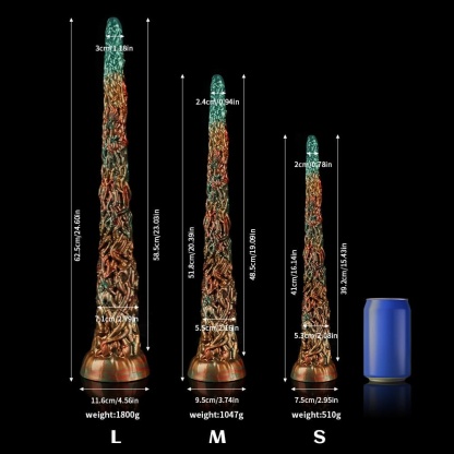 幻のような色合いで彩られたツタ型ディルド
