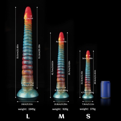 多彩なグラデーションで彩られたタコ風ディルド