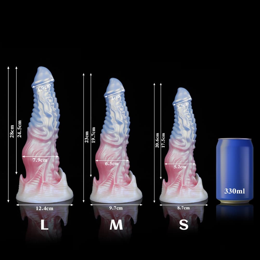 ピンクブルーグラデ、鬼魔風ディルド