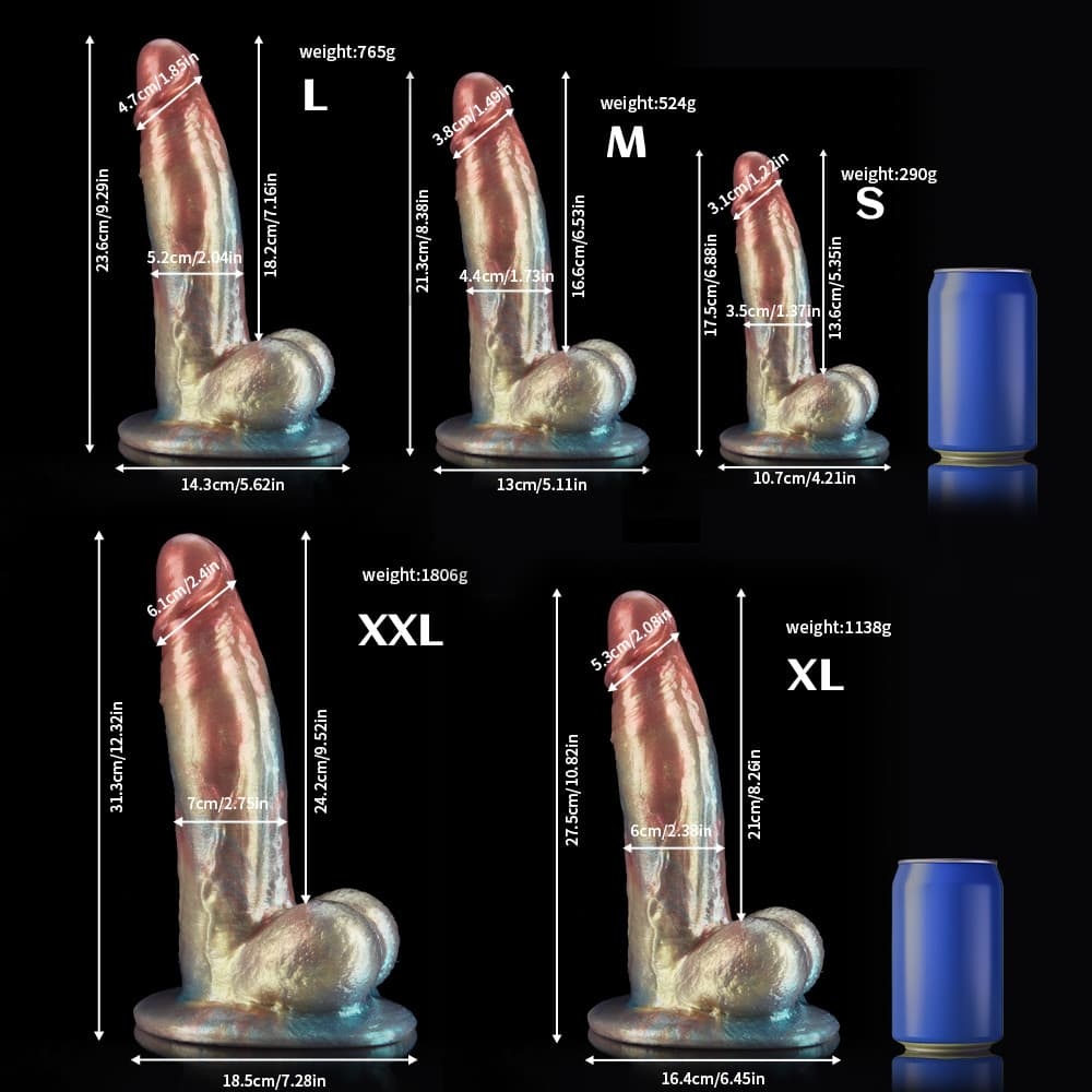 多色輝きの紳士風ディルド