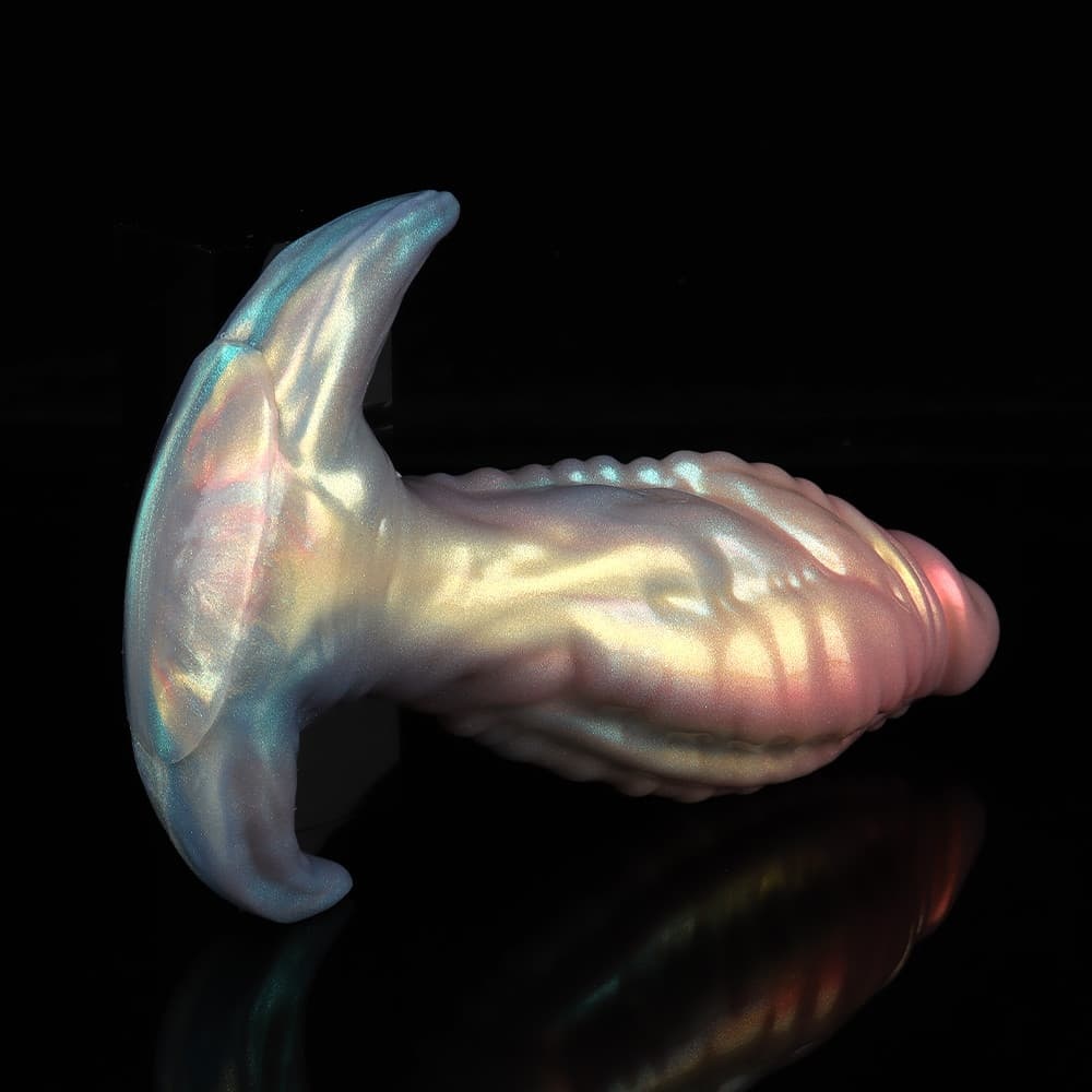 幻のような色合いで彩られたワンダーサラマンダー型アナルプラグ