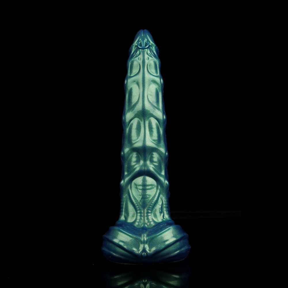 緑の鎧の空気入りディルド