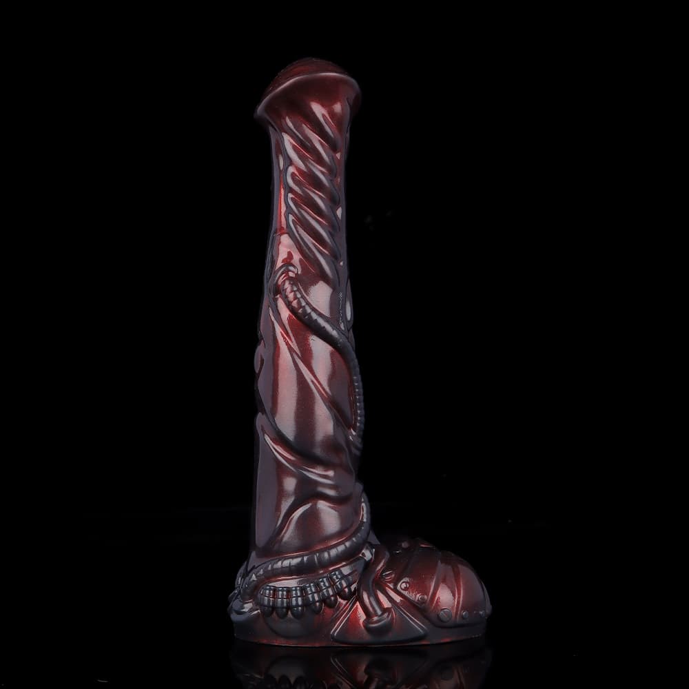 濃厚な赤銅色で彩られた機械戦馬型ディルド