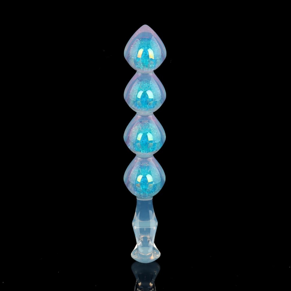 4つの愛のクリスタル肛門プラグ（3色）